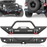 After Market Truck Bumpers Compatible with 2007-2018 Jeep Wrangler JK JKU Unlimited - Yzona